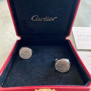 Cartier Water Resistant Decor Cufflinks